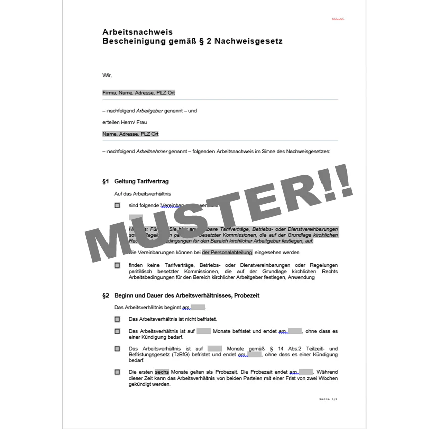 11 Arbeitsverträge im Paket - Mustervorlagen - Image 4