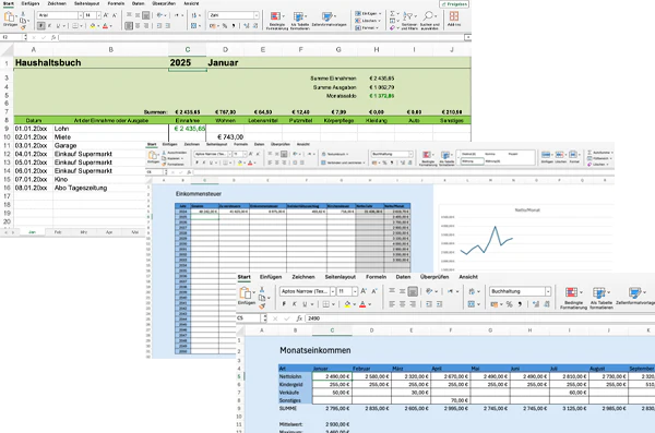 200 Excel Vorlagen für den privaten Einsatz - Image 3