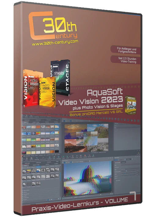 Aquasoft Vision 2023 Vol. 7 - Lernkurs Stages und Photo Vision 2023