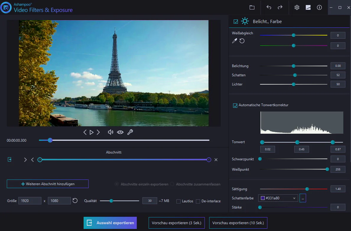 Ashampoo Video Filters and Exposure⁠ - Image 4