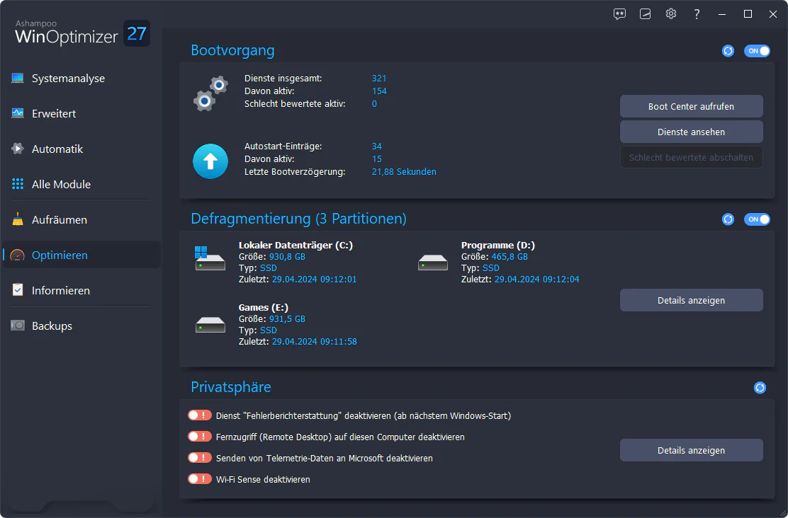 Ashampoo WinOptimizer 27 - Image 4