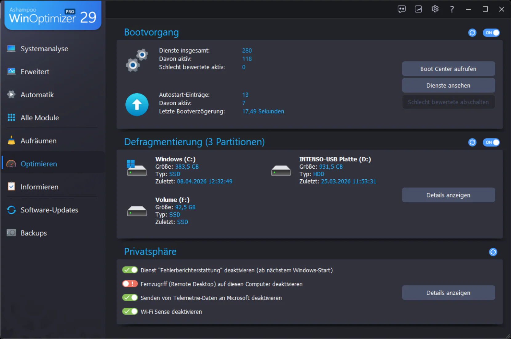 Ashampoo WinOptimizer 29 - Image 5