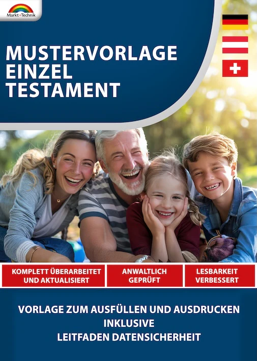 Einzel-Testament - Mustervorlage 2025