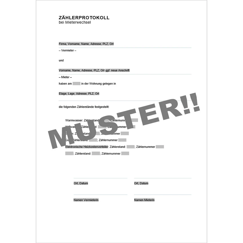 Erfolgreich Immobilien vermieten - Mustervorlagen - Image 7