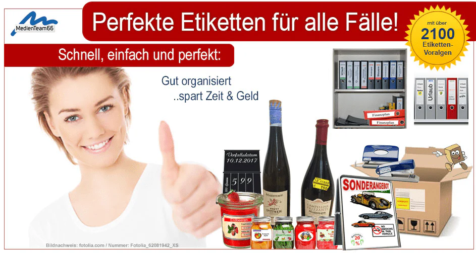 Etiketten Drucken 9.5 inkl. 20.000 Cliparts - Image 4