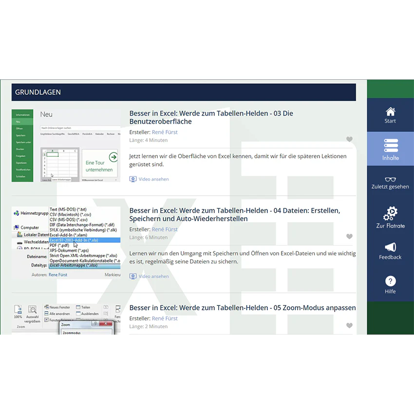 Excel-Grundlagen - Videokurse - Image 3