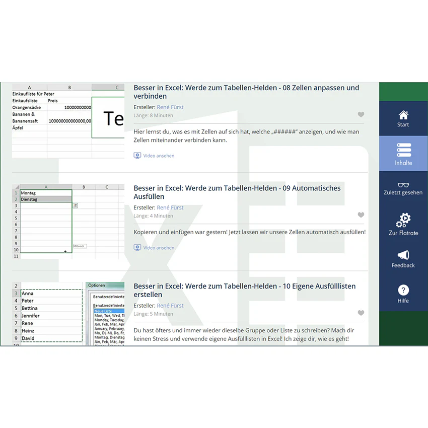 Excel-Grundlagen - Videokurse - Image 4