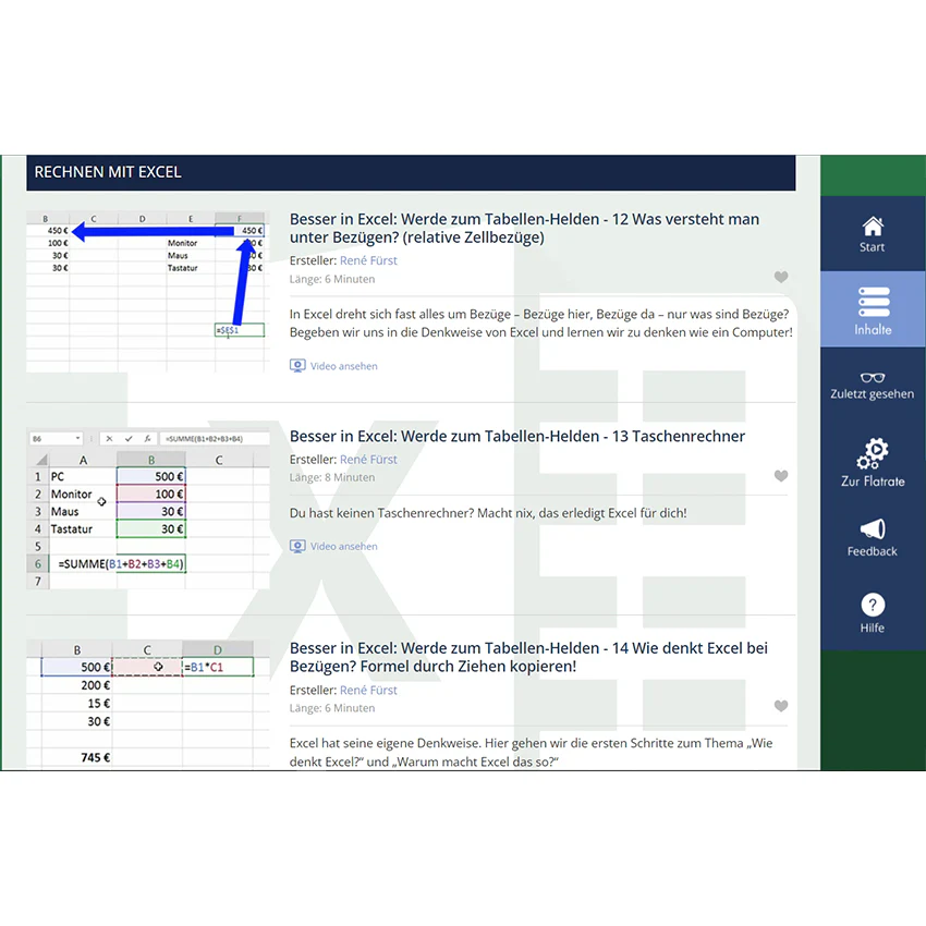 Excel-Grundlagen - Videokurse - Image 5