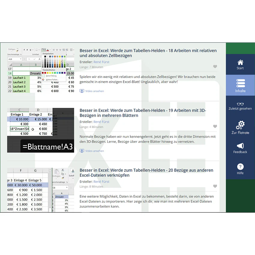 Excel-Grundlagen - Videokurse - Image 6