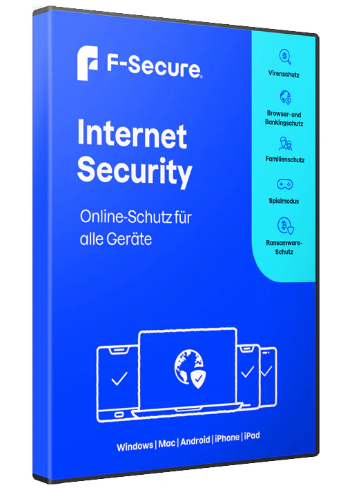 F-Secure Internet Security - Lizenz für 5 Geräte - Laufzeit 18 Monate