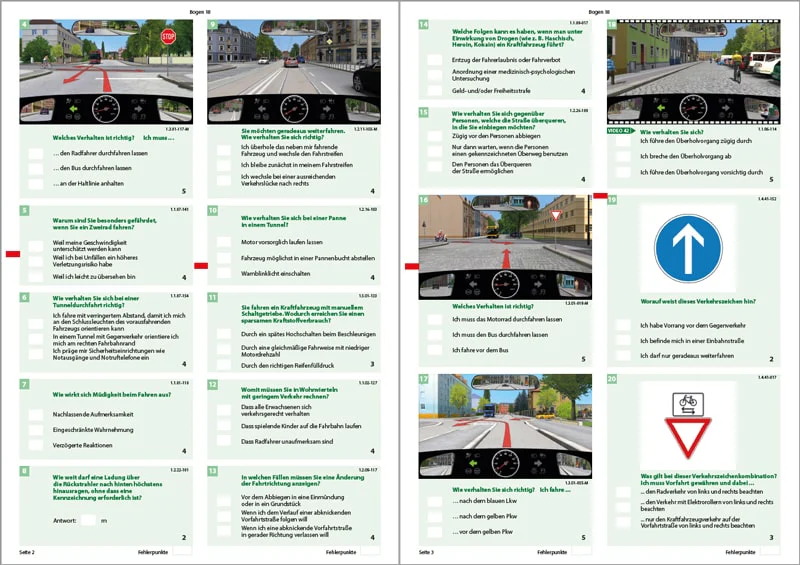 Führerschein Fragebogen Klasse A, A1, A2 - Motorrad Theorieprüfung original amtlicher Fragenkatalog - Image 5