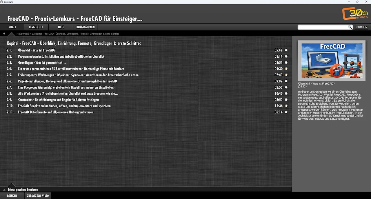 FreeCAD Video-Lernkurs Kompendium - Image 4
