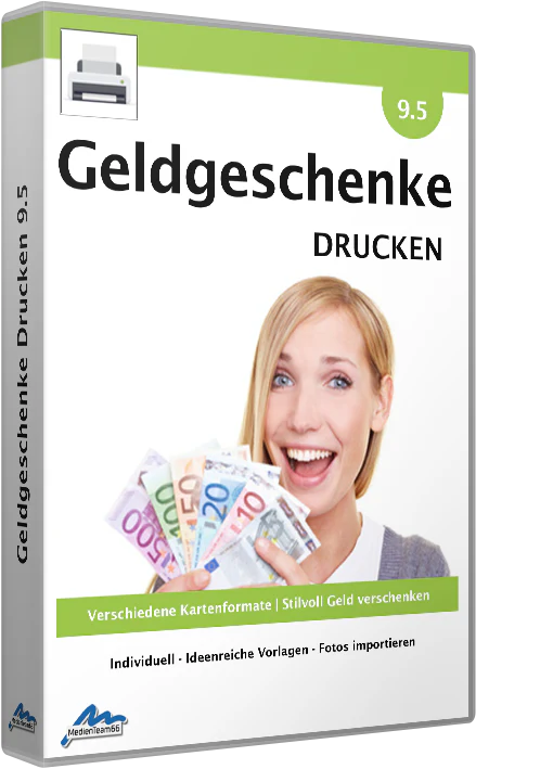 Geldgeschenke Drucken 9.5 Professional