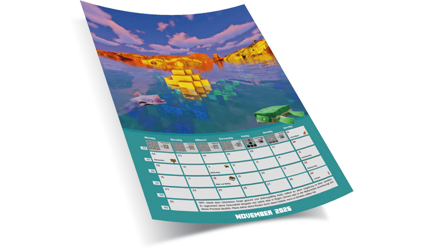 Kalender 2026 DIN A4 - 365 Tage mit Minecraft - Image 5