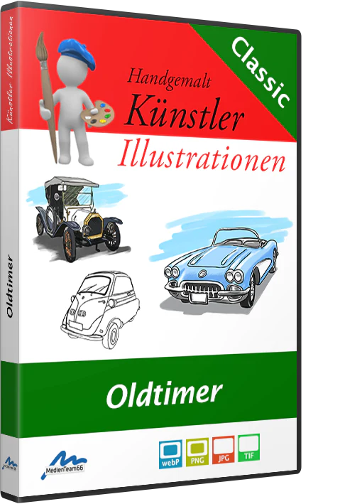 Künstler-Illustrationen Oldtimer