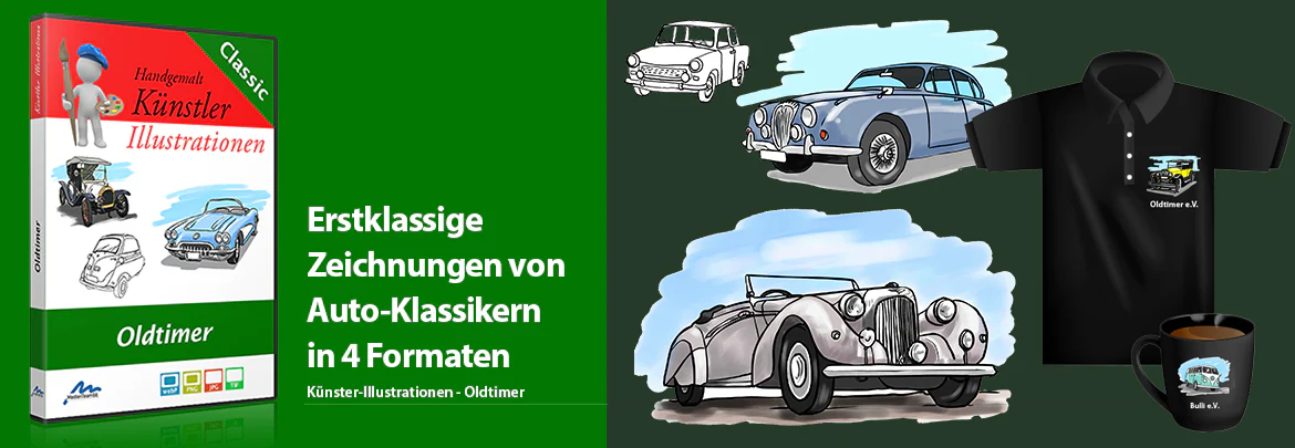 Künstler-Illustrationen Oldtimer - Image 2