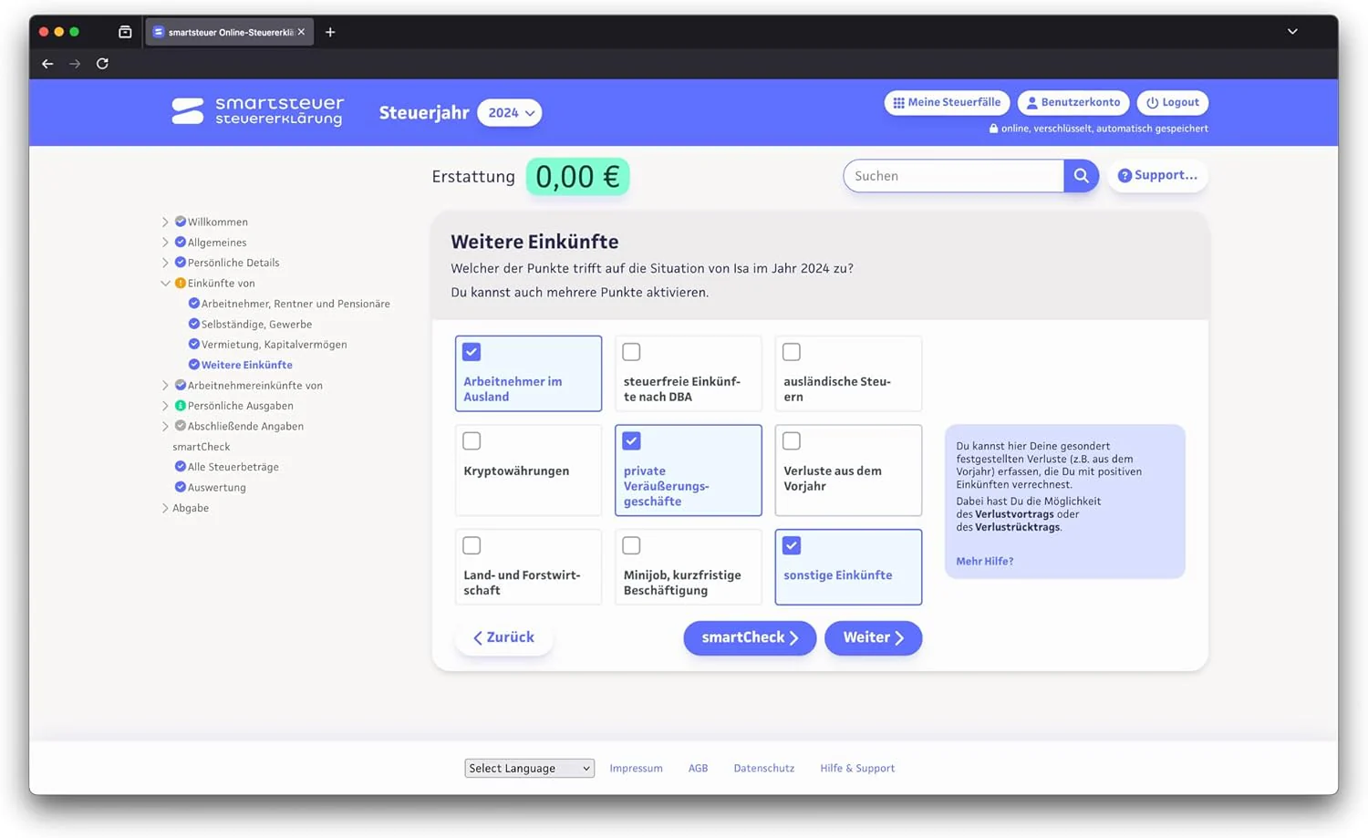 Lexware smartsteuer 2025 - Steuersoftware für das Jahr 2024 - Image 3