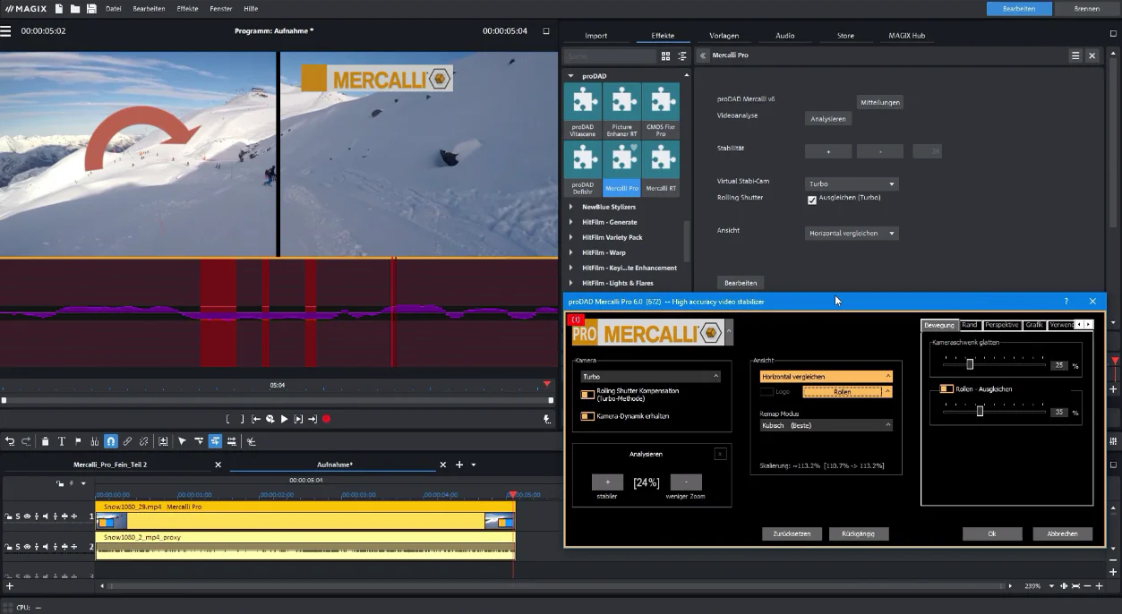 Lernkurs für MAGIX und proDAD Mercalli V6 - VitaScene V5 - ReSpeedr - Image 5