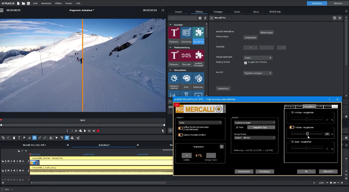 Lernkurs für MAGIX und proDAD Mercalli V6 - VitaScene V5 - ReSpeedr - Image 6