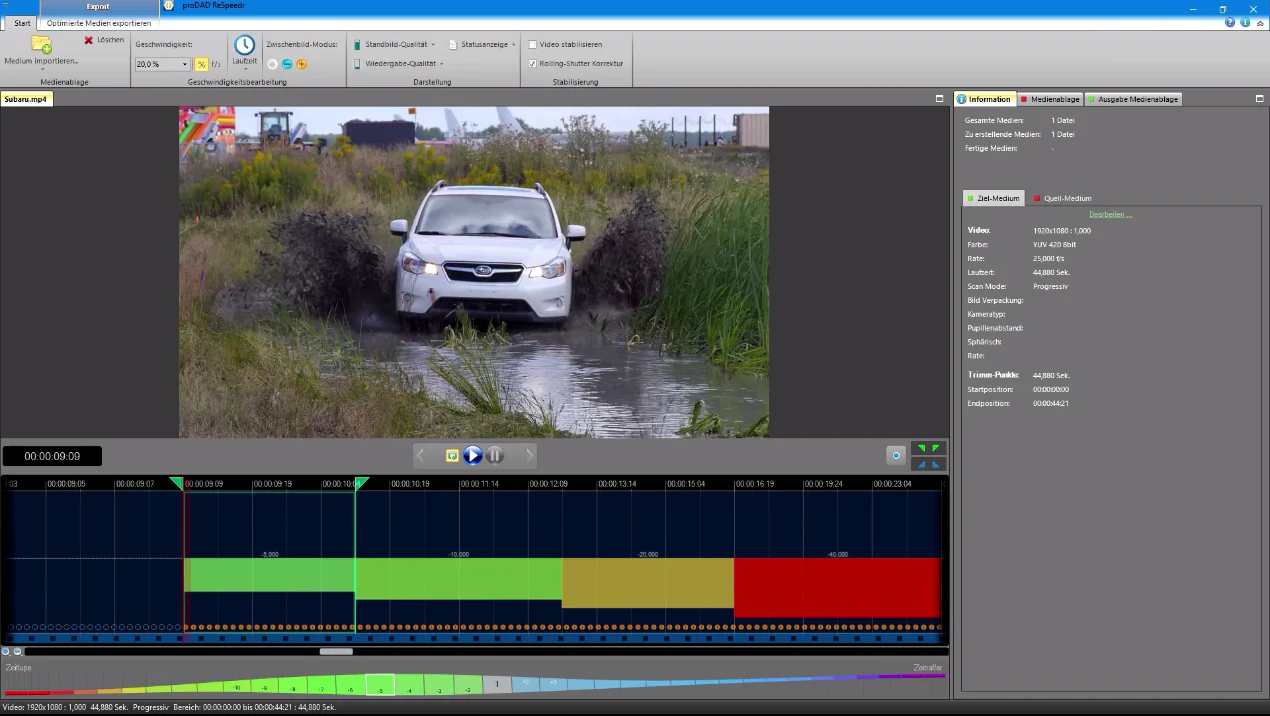 Lernkurs für MAGIX und proDAD Mercalli V6 - VitaScene V5 - ReSpeedr - Image 7