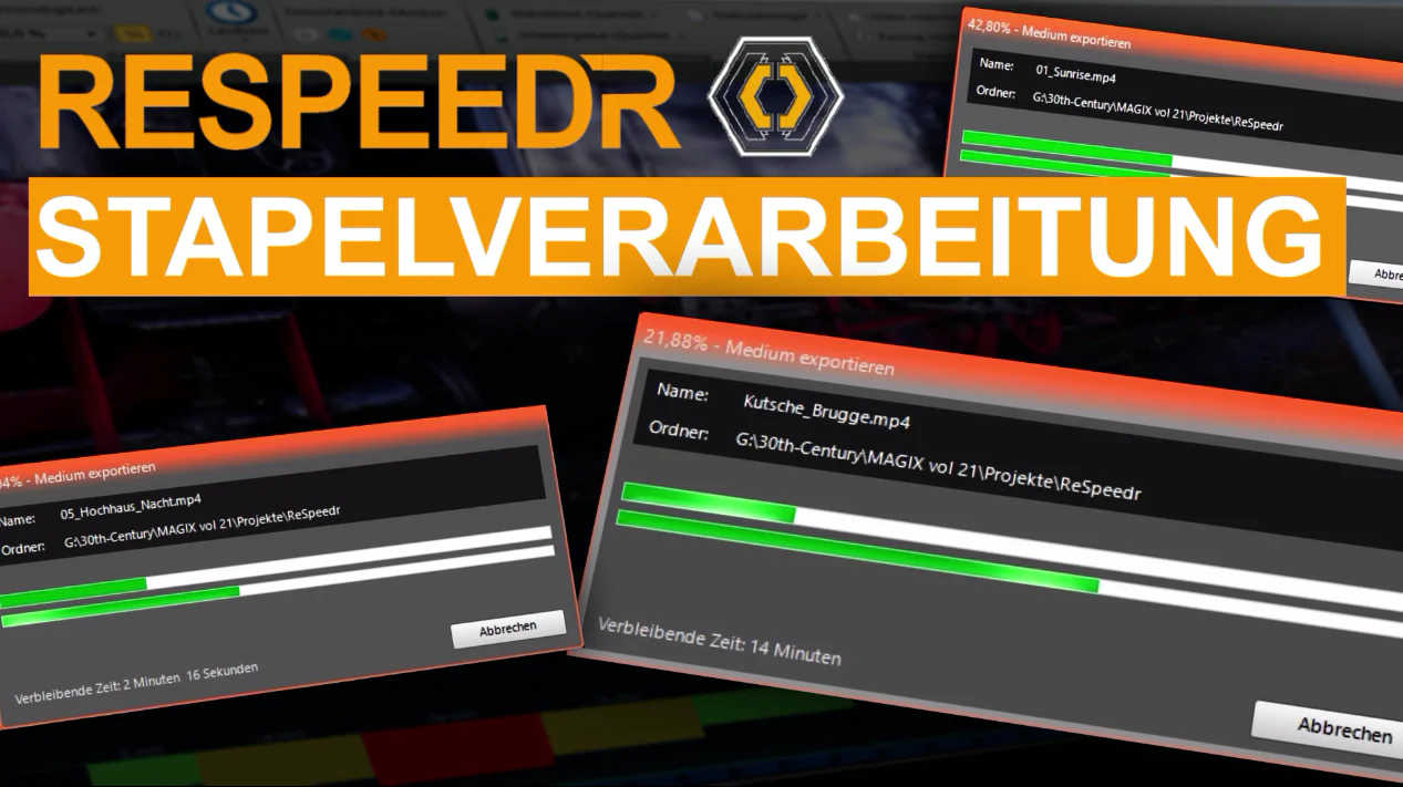 Lernkurs für MAGIX und proDAD Mercalli V6 - VitaScene V5 - ReSpeedr - Image 9
