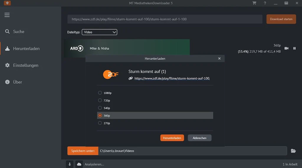 Mediatheken Downloader 3 - Image 6