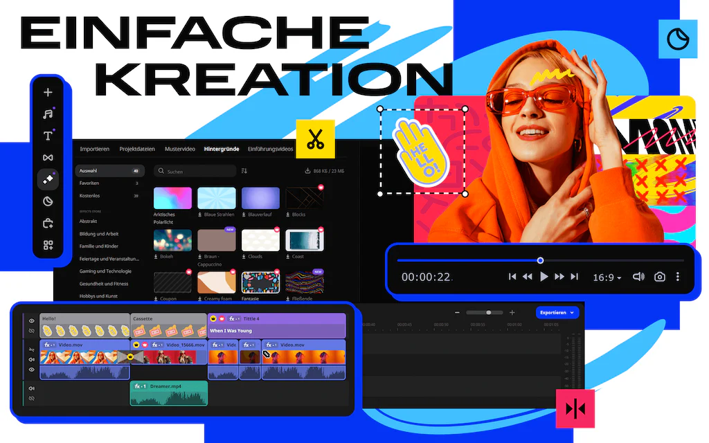 Movavi Video Editor 2025 + Moderne Schriften-Paket 1+2 - Image 4