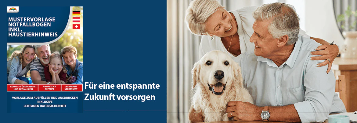 Notfallbogen und Notfallkarte mit Haustierhinweis - Mustervorlage 2025 - Image 2