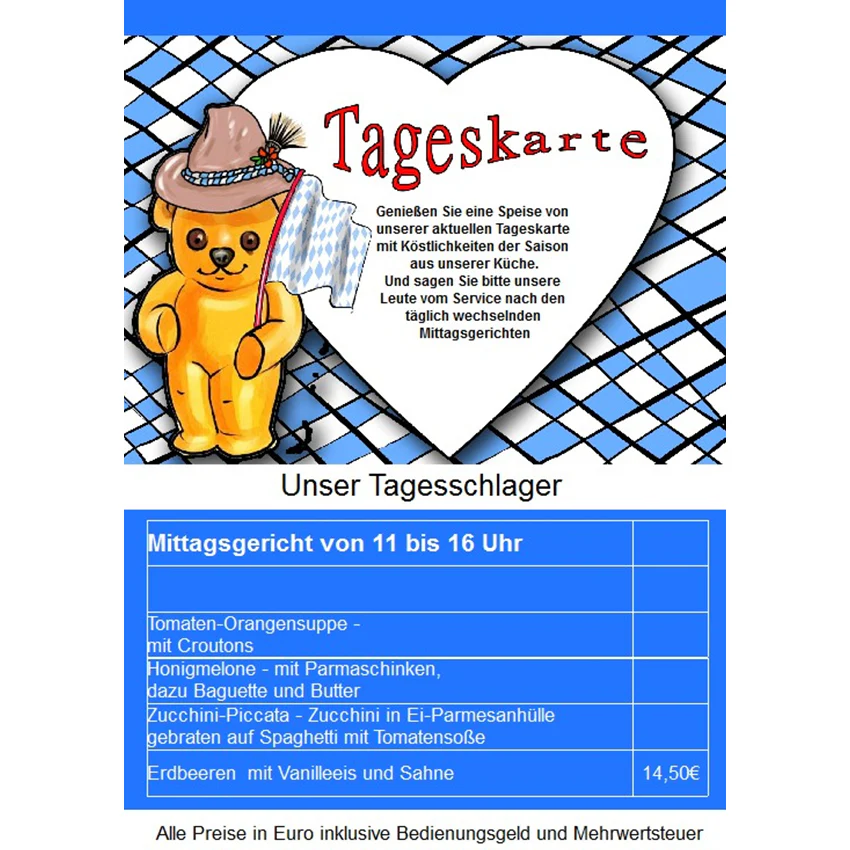 Speisekarten Drucken 9.5 Professional - Image 4