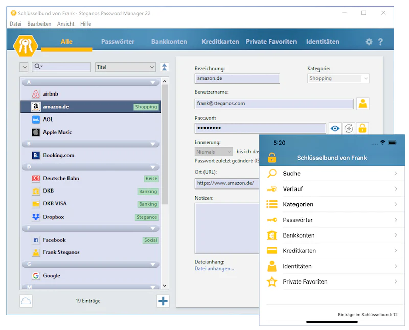 Steganos Passwort Manager - Image 3