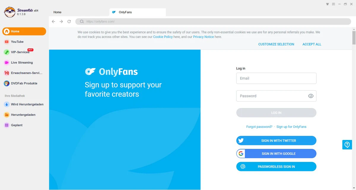 StreamFab OnlyFans Downloader Windows - 2-Jahres-Lizenz - Image 3