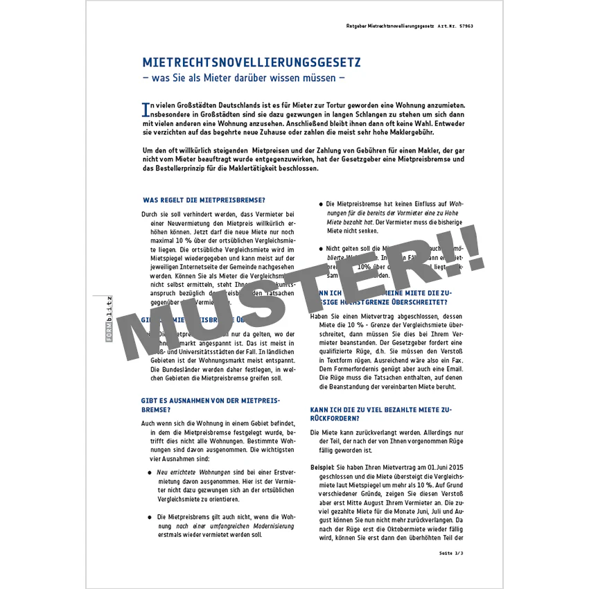 Stressfrei mieten - Mustervorlagen - Image 7