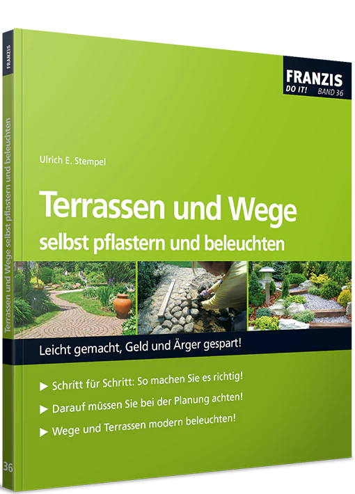 Terrassen und Wege selbst pflastern und beleuchten