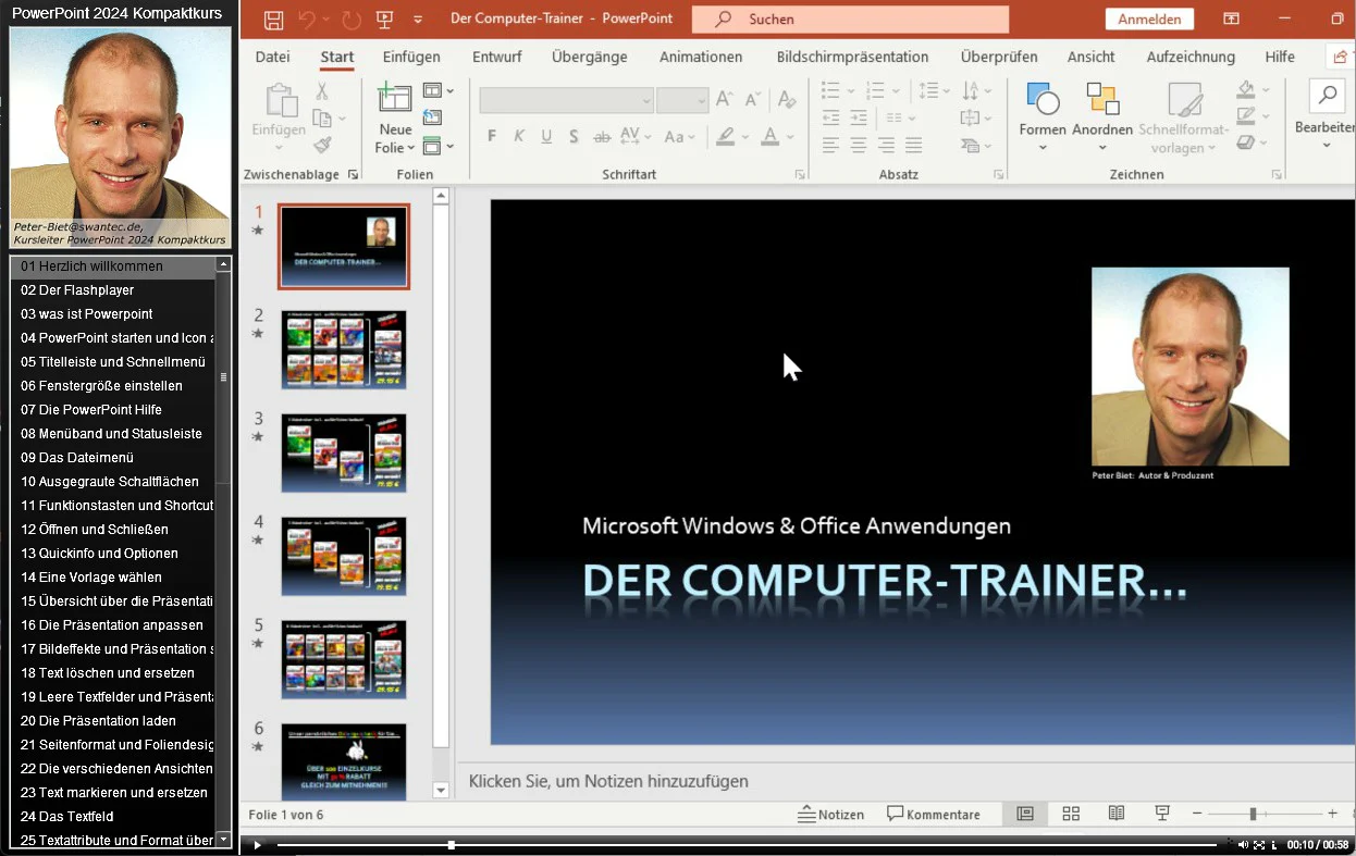 Video Lernkurs für PowerPoint 2024 - 2021 - Image 6