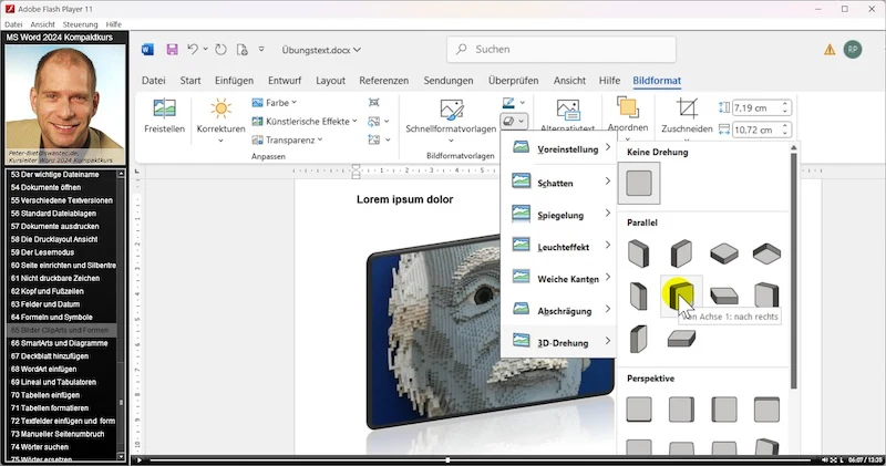 Video Lernkurs für Word 2024 / 2021 und 365 - Image 4