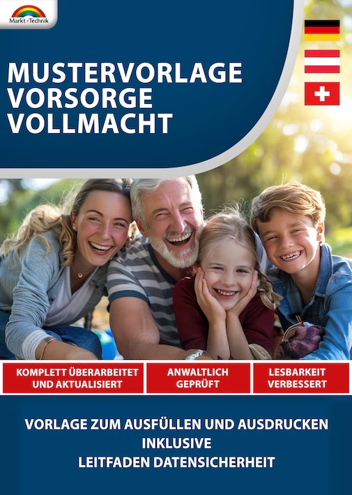 Vorsorgevollmacht - Mustervorlage 2025
